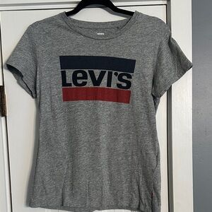 Levi's Women's Cotton Heather Gray Logo Tee